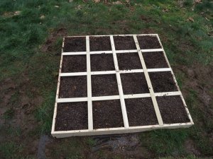 Sustainable Craig Square Foot Garden Frame with soil