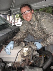 Craig with engine