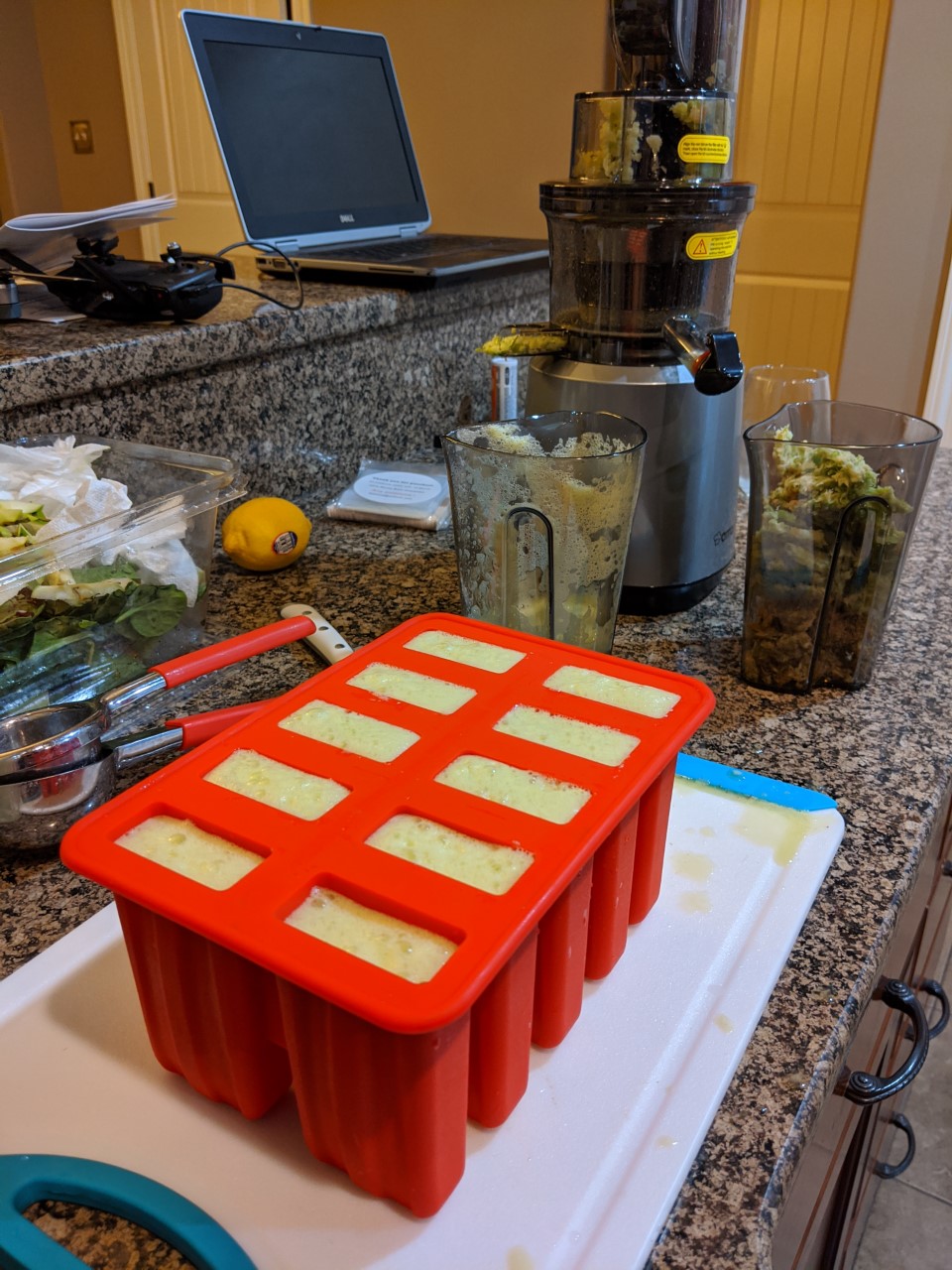 sustainablecraig popsicle mold with green apple juice 1